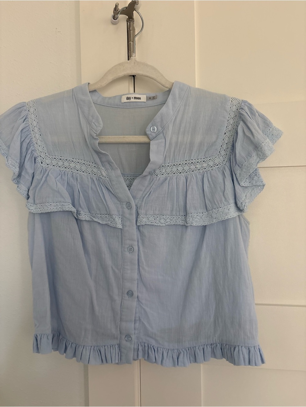 Day + Moon Ruffle Lace Mini Skirt Set - Picture 5 of 12